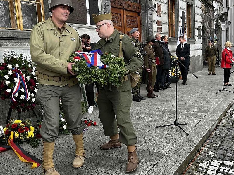 Oslavy osvobození v Klatovech.