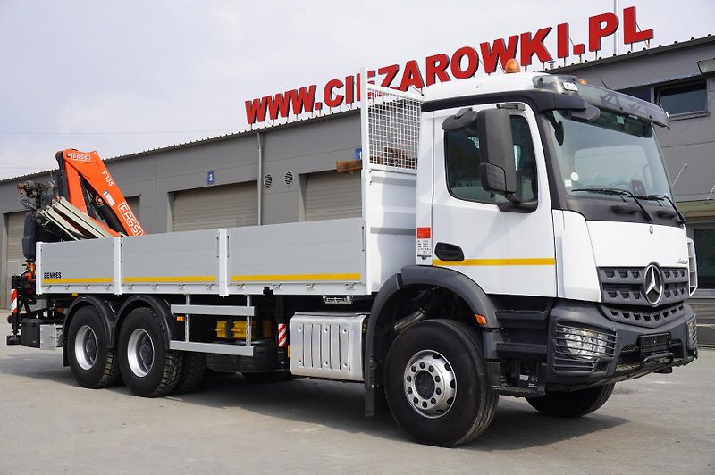 Mercedes-Benz (2018) Arocs 2633 flatbed truck/Crane - fotka 2 z 24