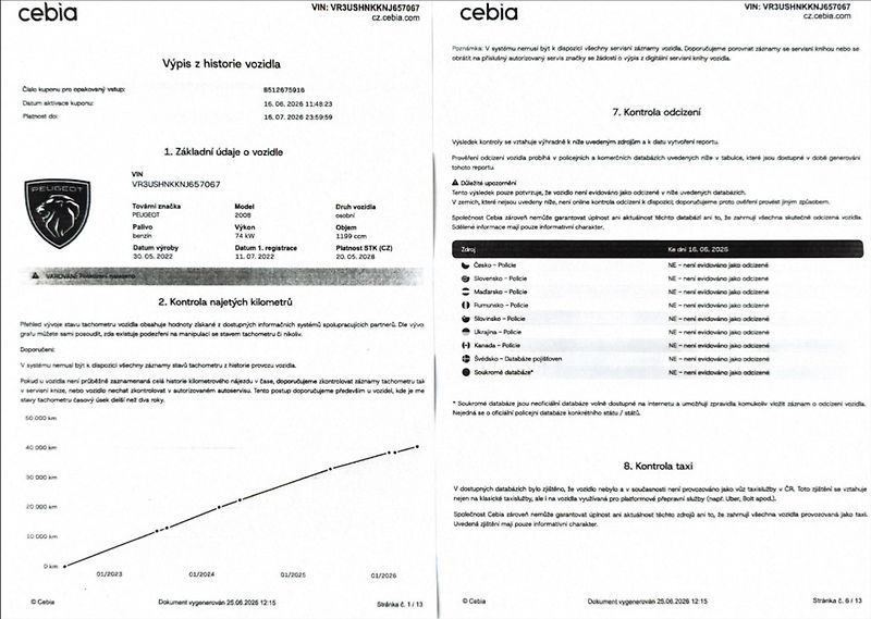 Peugeot 2008 1,2 i ALLURE DPH 1.maj původČR - fotka 50 z 50