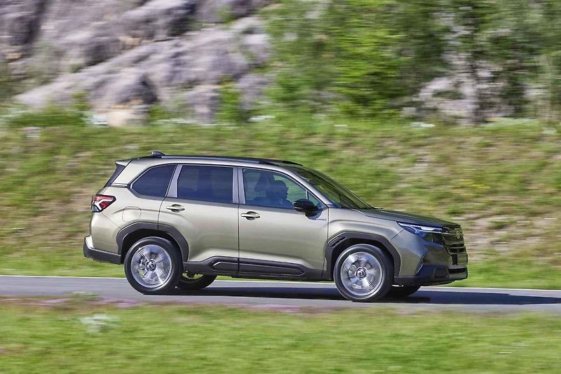 Subaru Forester při zkouškách v terénu