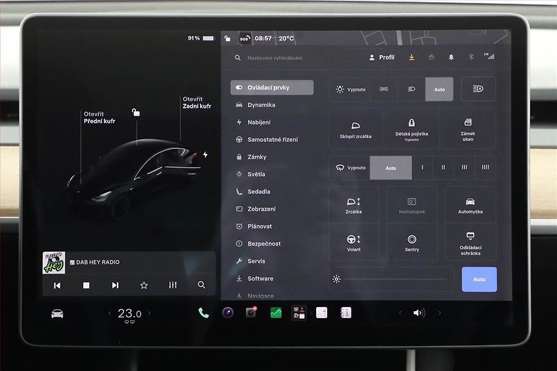 Tesla Model 3 (2019) Long Range 4WD 78kWh, SoH 78% - fotka 12 z 20