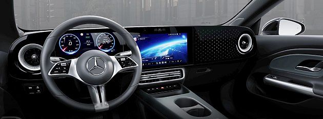 Interiéru dominují tři skleněné displeje., zdroj: Repro, Mercedes-Benz