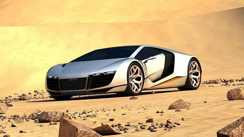 Neoficiální grafická ilustrace konceptu Audi Type C8.
