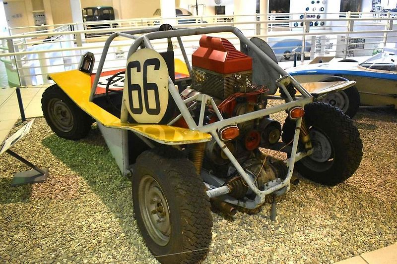 Tato bugina Václava Krále je součástí expozice muzea Tatra v Kopřivnici.