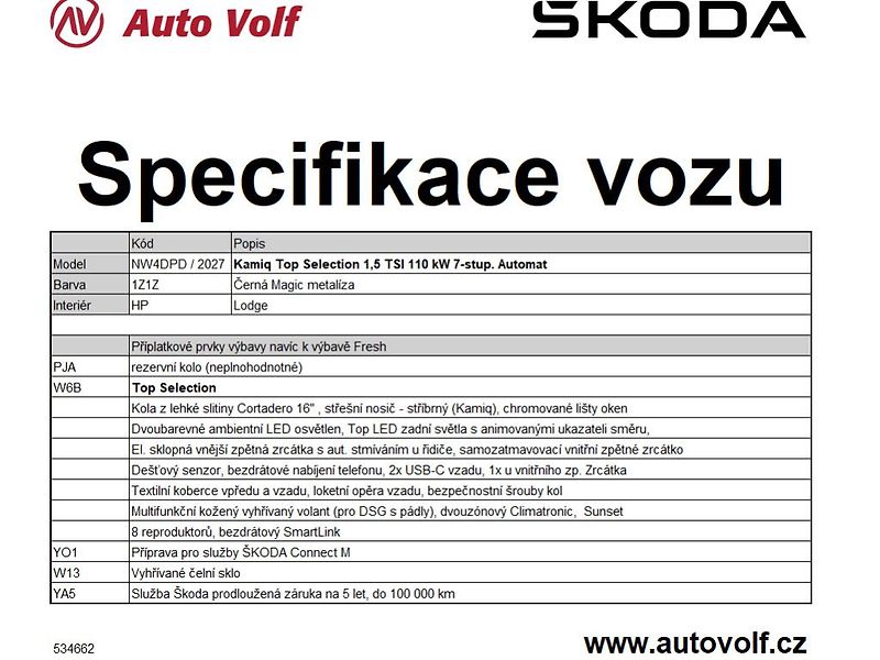 Škoda Kamiq Top Selection 1,5TSI 110kW - fotka 2 z 27