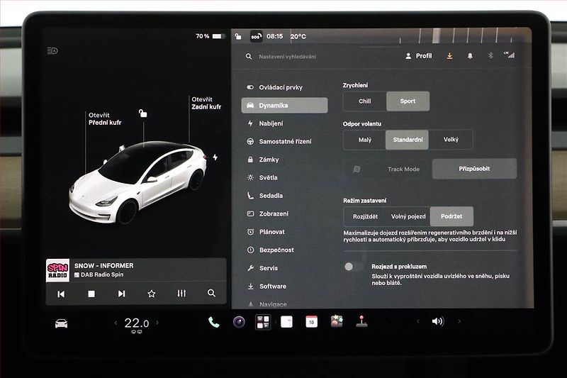 Tesla Model 3 (2021) Performance 82kWh, SoH 98% - fotka 16 z 20