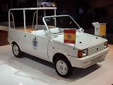 Seat Panda (1980-1985), papežský automobil, který používal Jan Pavel II. při návštěvě Barcelony 1982.