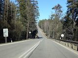 Silnice I/3 poblíž místa osudné nehody u Nažidel.