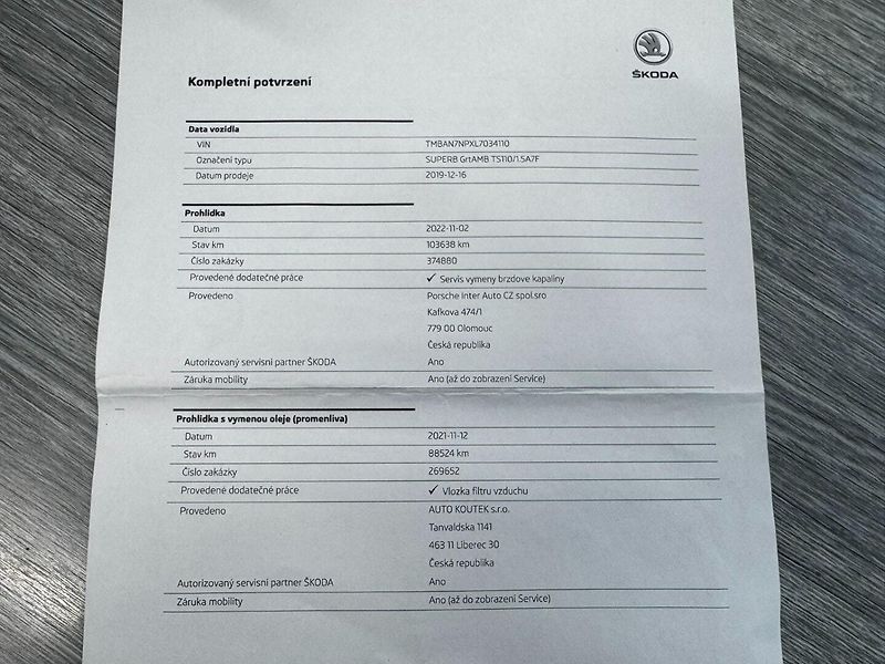 Škoda Superb (2019) 1,5 TSI 110 KW 2. MAJ KM - fotka 44 z 44