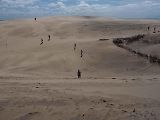 Terénní nerovnosti na Rubjerg Knude milují především děti. V písečné duně dovádějí často jako na zasněženém kopci