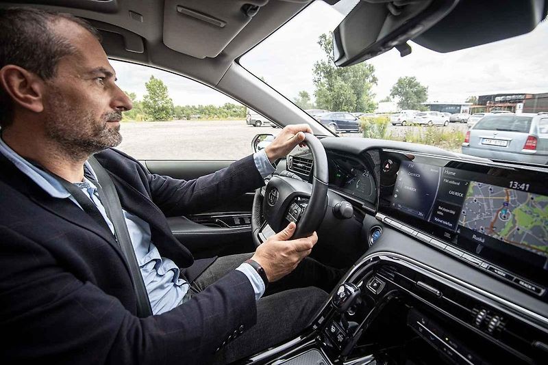 Prezentace vozidla Toyota Mirai, prvního auta na vodíkový pohon v ČR, které bude poprvé k vidění na Moravě, 19. srpna 2021 v Ostravě.