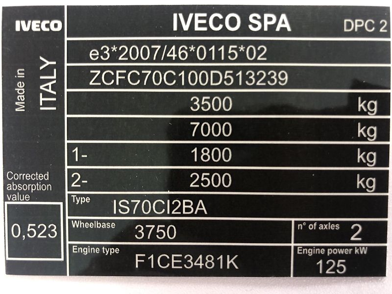 Iveco Daily (2014) 70C17 novy nosič do 3.5t B - fotka 14 z 14