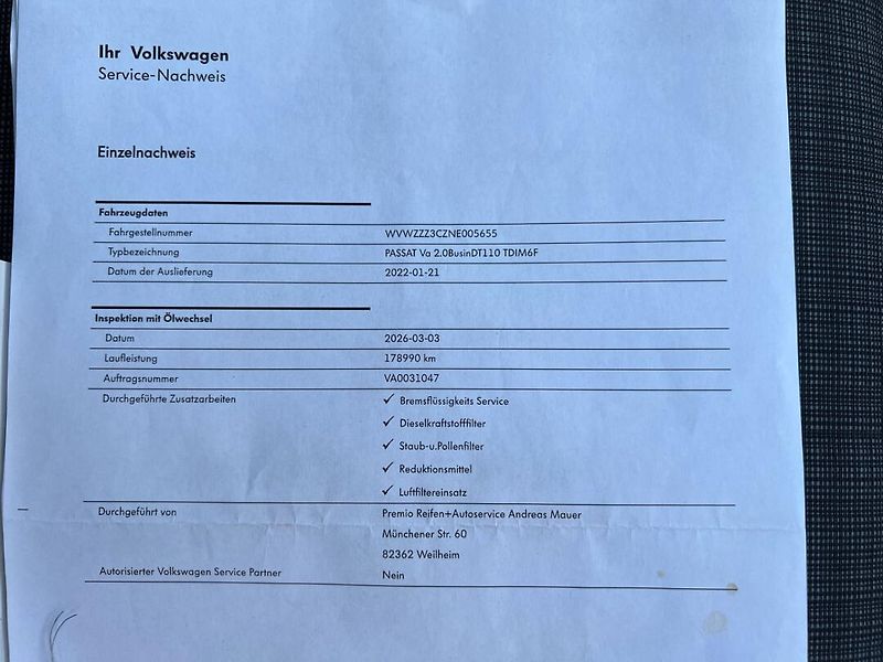 Volkswagen Passat (2022) 2.0TDI 110KW  Business! LED! - fotka 23 z 36