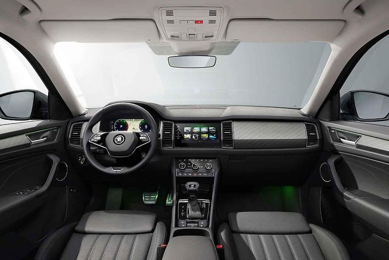 Příď Kodiaqu je teď modernější a více ladí s ostatními modely značky