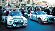 Škoda 130 RS na Rallye Monte Carlo v roce 1977.