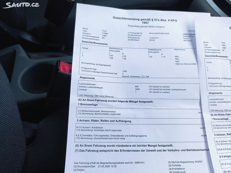 Ford C-MAX 1.6,KRÁSNÝ,125KM,VÝBAVA,1MAJ51 - fotka 14 z 22