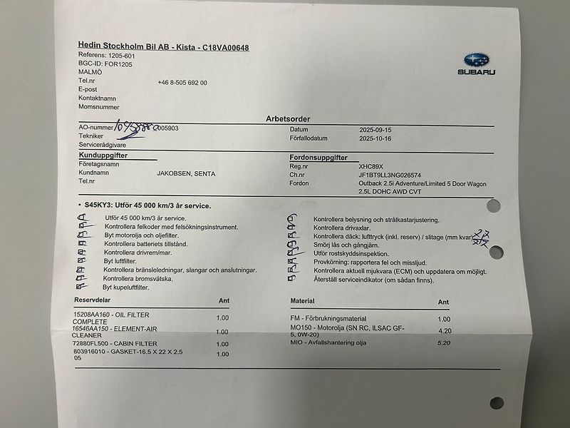 Subaru Outback (2022) 2.5 ACTIVE AUT 2022 | Záruka - fotka 53 z 54