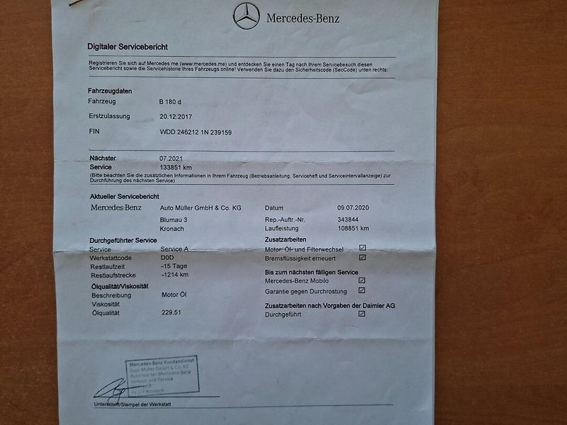 Mercedes-Benz Třídy B (2017) B 180D 80kW -S.KNIHA-SENZORY - fotka 43 z 49
