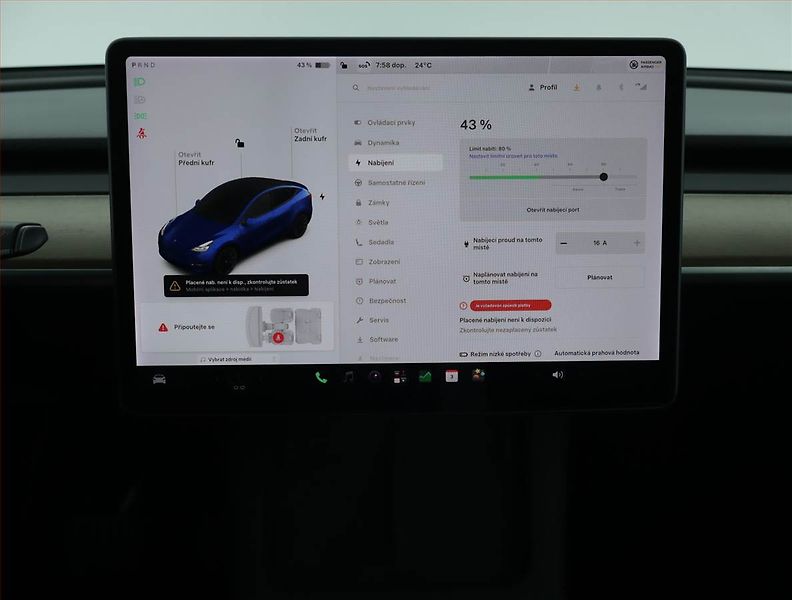 Tesla Model Y (2021) Long Range AWD 75kWh, SoH 93% - fotka 11 z 22