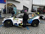 Start 58. ročníku Rallye Šumava na náměstí v Klatovech