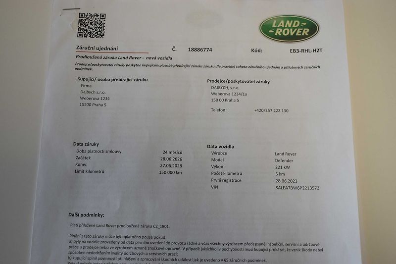 Land Rover Defender 110 D300 SE *ZÁRUKA*TAŽNÉ*ČR* - fotka 45 z 55