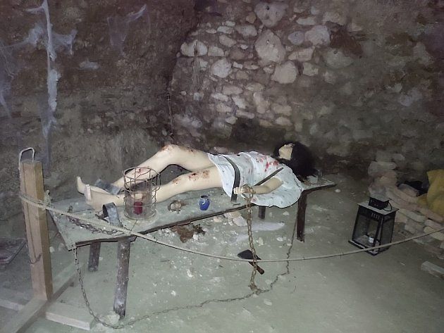 Součástí prohlídky čachtického hradu je i mučírna., zdroj: se souhlasem Stanislavy Škvareninové