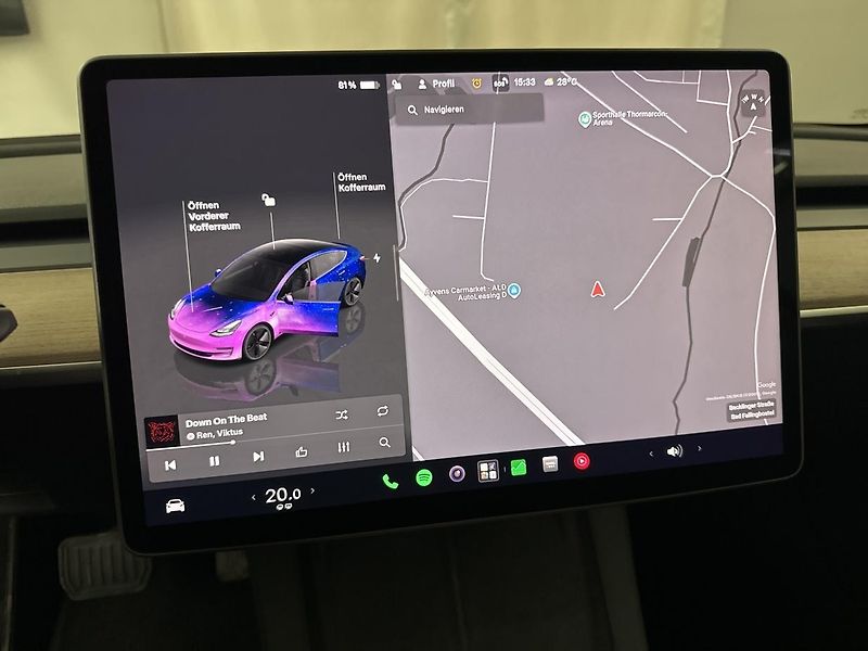 Tesla Model 3 STAND. RANGE 208w TZ SOH 94,7% - fotka 12 z 12