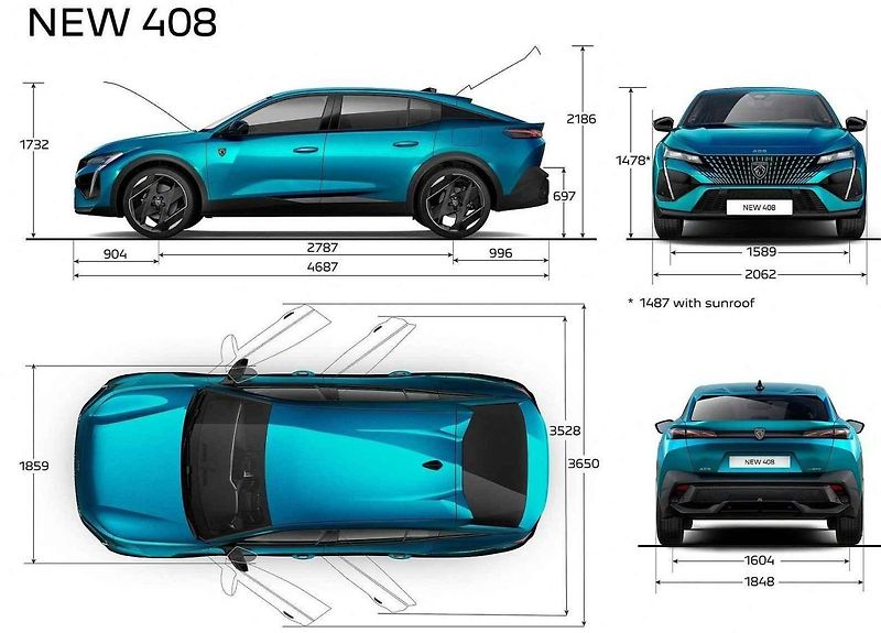 Peugeot 408 je solidně prostorný rodinný vůz s atraktivním vzhledem