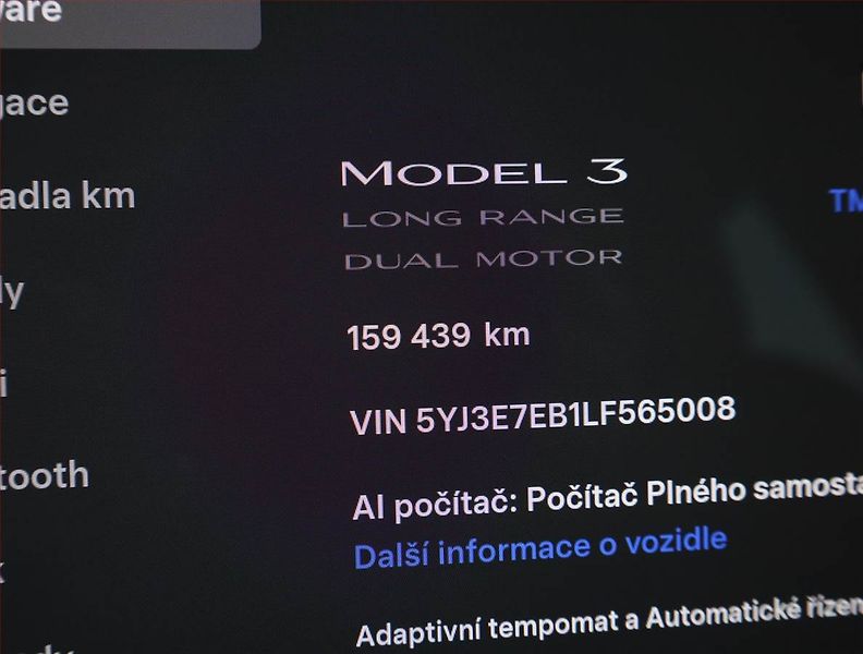 Tesla Model 3 (2019) Long Range 4WD 78kWh, SoH 85% - fotka 8 z 22