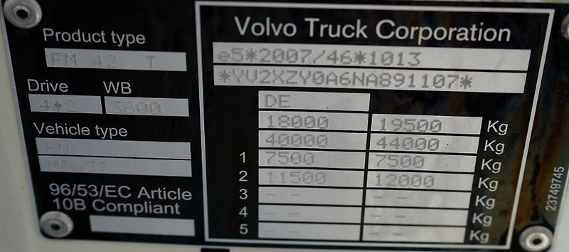 Volvo FM (2022) 460 / E 6 / ACC / PEŁNY ADR /  - fotka 11 z 47