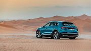 Audi E-Tron při testech v Dubaji