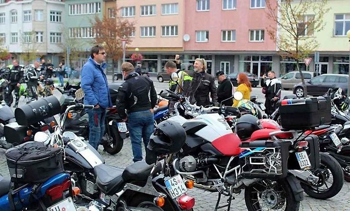 Ukončení sezony motorkářského klubu Freedom na náměstí Jana Žižky z Trocnova v Čáslavi.