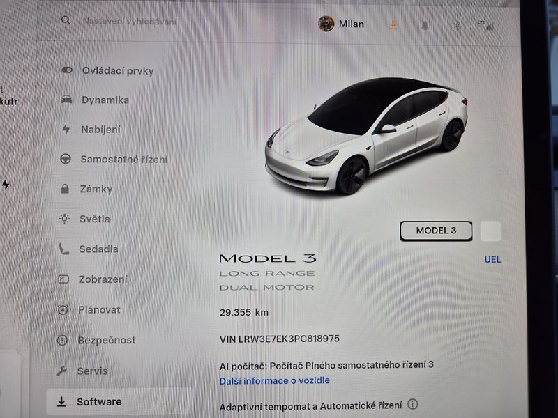 Tesla Model 3 LONG RANGE DUAL MOTOR SOH 96% - fotka 48 z 48