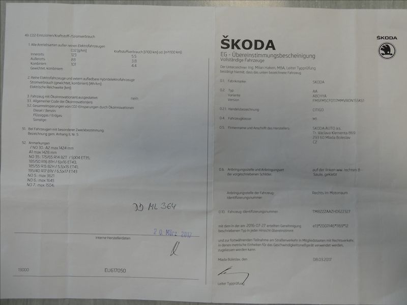 Škoda Citigo 1,0 MPi KLIMA - fotka 40 z 41