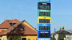 Aktuální ceny na stojanech u čerpacích stanic