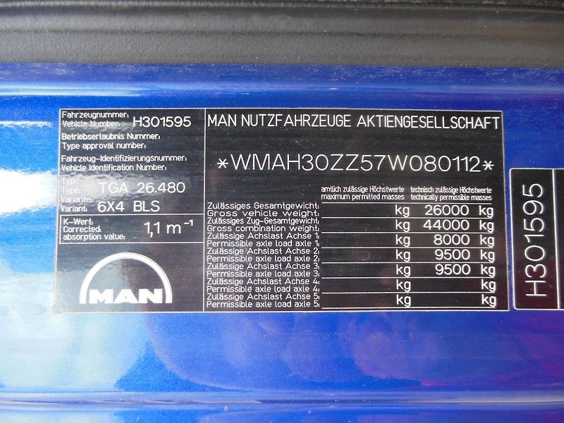 MAN TGA 26.480 BLS, 6x4 - fotka 24 z 25