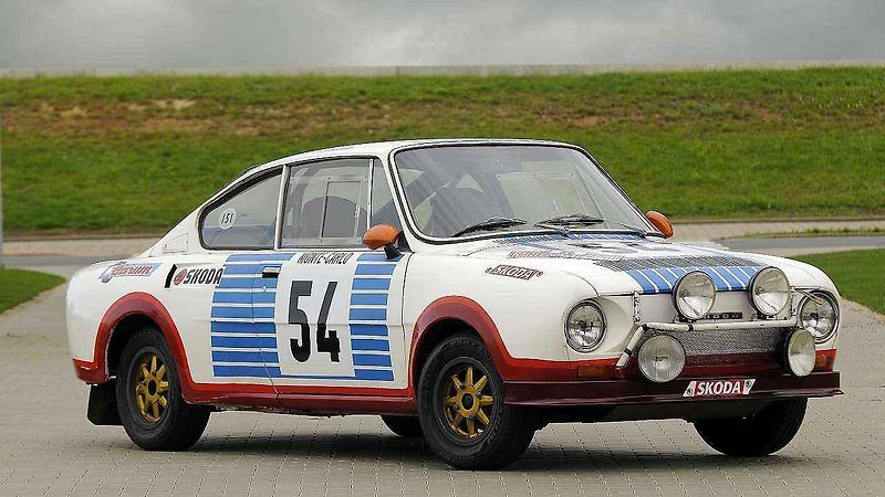 Škoda 130 RS na Rallye Monte Carlo v roce 1977.