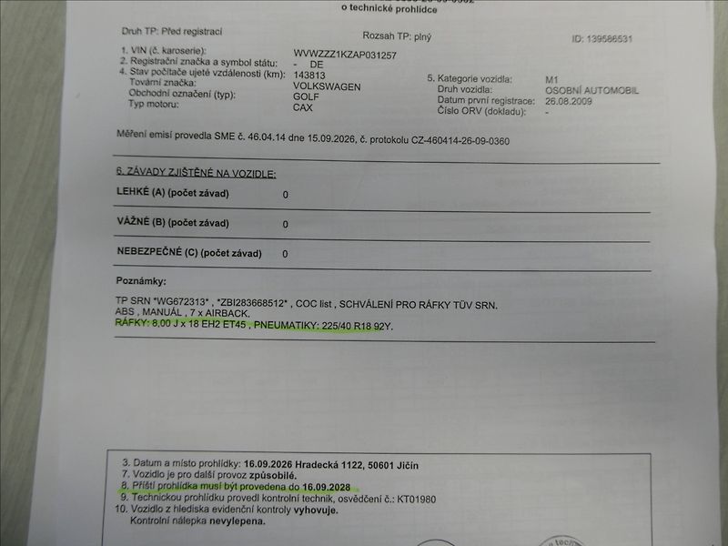 Volkswagen Golf 1,4 TSi 90kW 2xkola,po servise - fotka 41 z 47