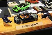 Nádherně vytuněný model Pagani Huayra v měřítku 1:24 na výstavě v Telnici.