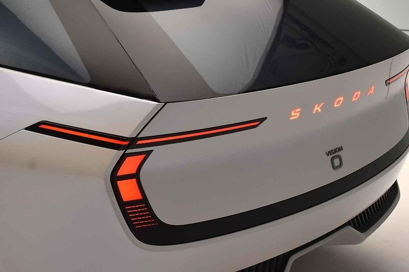 Koncept vozu Škoda Vision 0 představený 8. září 2025 v Mnichově.