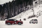 Testování vozů Hyundai s pohonem 4x4 na sněhu a ledu