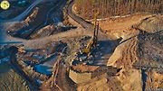 Staveniště dálnice D6 úseku Petrohrad - Lubenec. Foto: Jan Banán Svoboda