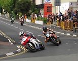 Motocyklový závod TT Isle of Man.