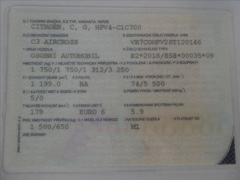 Citroën C3 Aircross 1,2 Turbo 100ps YOU,2 x pneu - fotka 41 z 41
