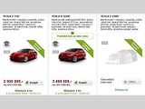 Prodej elektromobilů Tesla na e-shopu Alza.cz.
