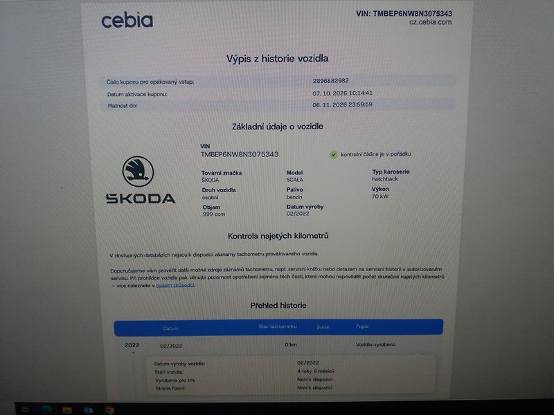 Škoda Scala 1.0TSi,70kW,LED,P.SENZOR,CEBIA - fotka 23 z 23