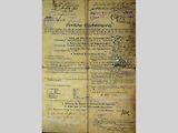 Takto vypadala první strana technického průkazu k vozu RAF v roce 1908
