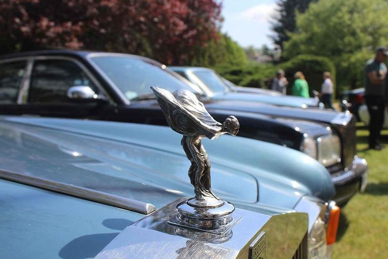 Luxusní vozy se v sobotu 4. května sjely na zámek do Lnář. Převládala auta značky Rolls-Royce.