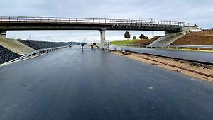 Stavba D35 u Vysokého Mýta, září 2025