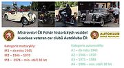 Rozdělení motocyklů a automobilů do jednotliých kategorií pro ročník 2026